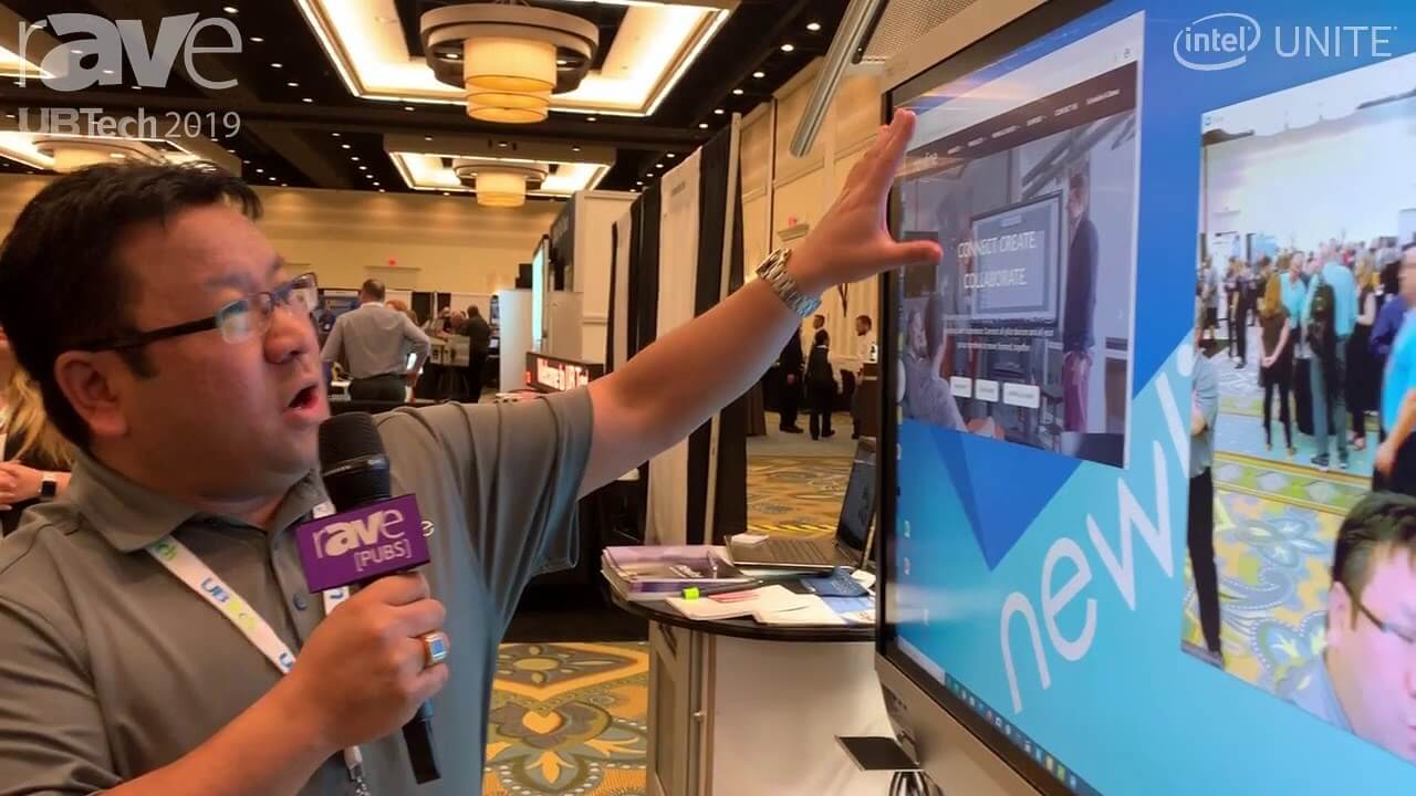 UB Tech 2019 Newline Interactive Features Its X6 Unified Collaborative Device With Intel UNITE