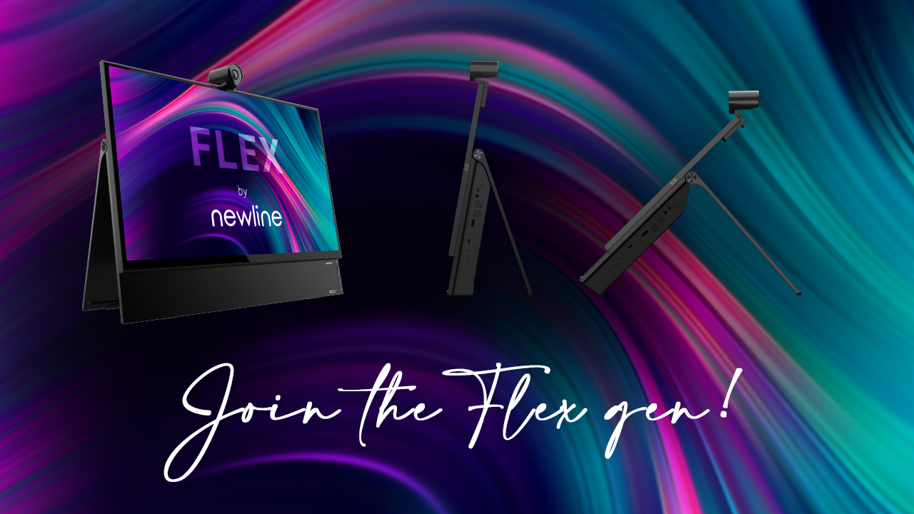 Al momento stai visualizzando Newline is proud to launch the revolutionary Flex, a new interactive solution to transform the workspace