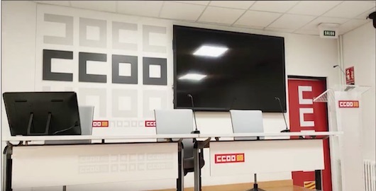 En este momento estás viendo Monitores Interactivos Newline en CCOO Aragón