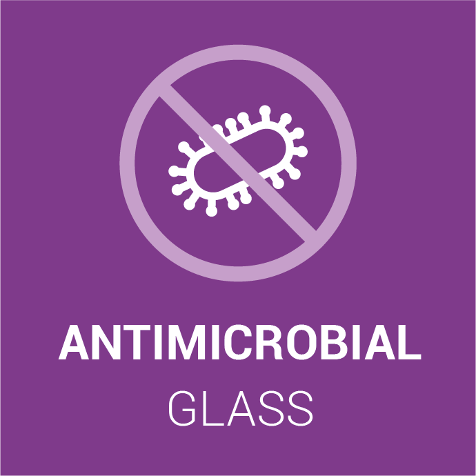 Label Q 22 Antimicrobial glass