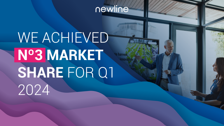 Read more about the article Newline Interactive Secures Top 3 Position in Europe for Interactive Displays in Q1 of 2024